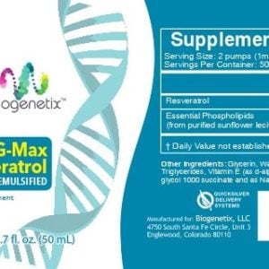 BioG-MAX-RESVERATROL FAQ